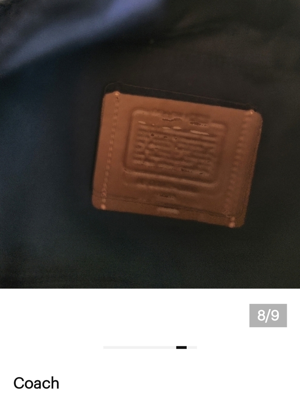Coach Black Leather Belt Bag with Logo Patch - Picture 4 of 8